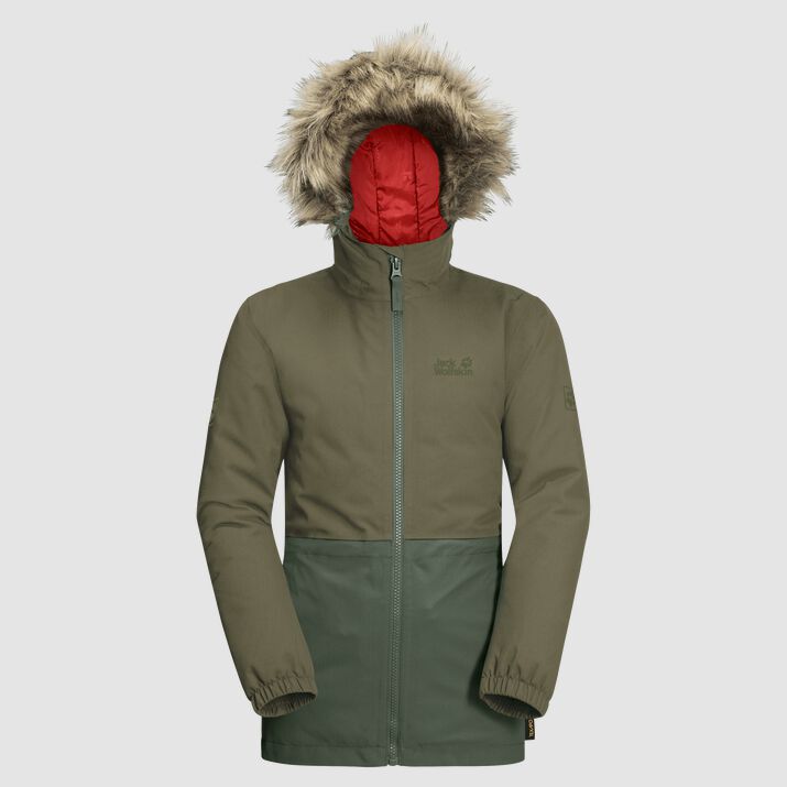 Chamarra Invierno Jack Wolfskin Bandai Niños Verdes Mexico-9123568